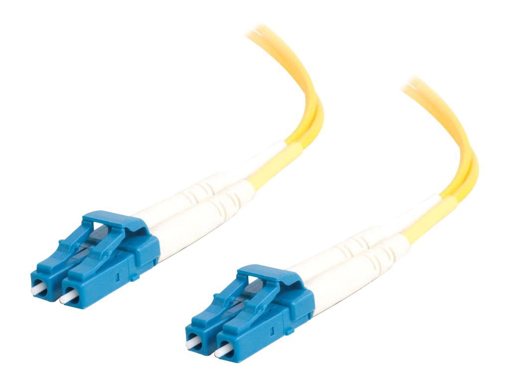 C2G 5m LC-LC 9/125 Duplex Single Mode OS2 Fiber Cable - Yellow - 16ft