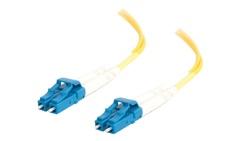 C2G 5m LC-LC 9/125 Duplex Single Mode OS2 Fiber Cable - Yellow - 16ft