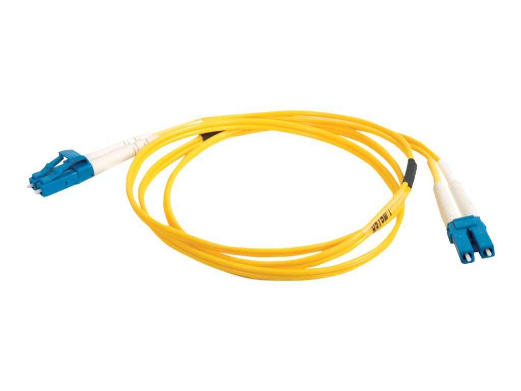 Thumbnail 2 of 4 for C2G 5m LC-LC 9/125 Duplex Single Mode OS2 Fiber Cable - Yellow - 16ft - patch cable - 5 m - yellow
