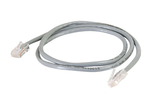 C2G Cat5e Non-Booted Unshielded (UTP) Network Patch Cable - patch cable - 2.13 m - gray