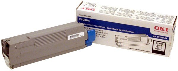 OKI C6000n/C6000dn Black Toner Cartridge