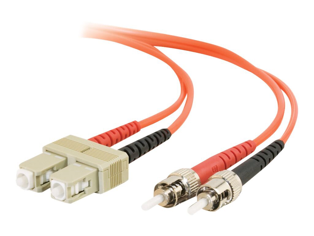 C2G 3m SC-ST 62.5/125 OM1 Duplex Multimode PVC Fiber Optic Cable - Orange - patch cable - 3 m - orange