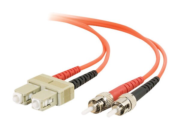 C2G 3m SC-ST 62.5/125 OM1 Duplex Multimode PVC Fiber Optic Cable - Orange - patch cable - 3 m - orange