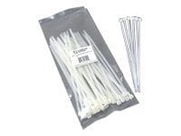 C2G 11.5in Cable Tie Multipack - 100 Pack - White