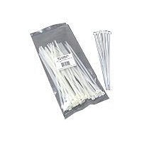 C2G 11.5in Cable Tie Multipack - 100 Pack - White