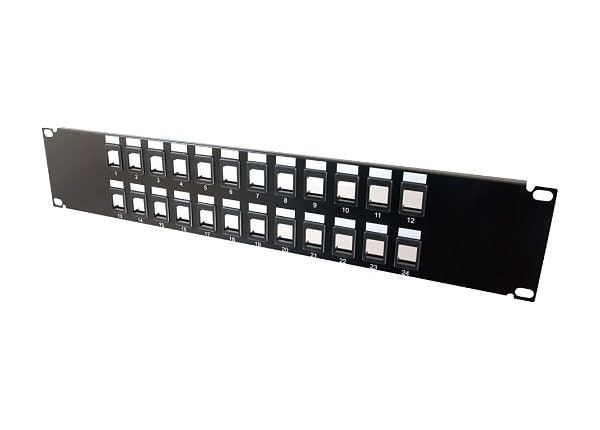 C2G BLANK KEYSTONE PATCH PANEL 24PRT