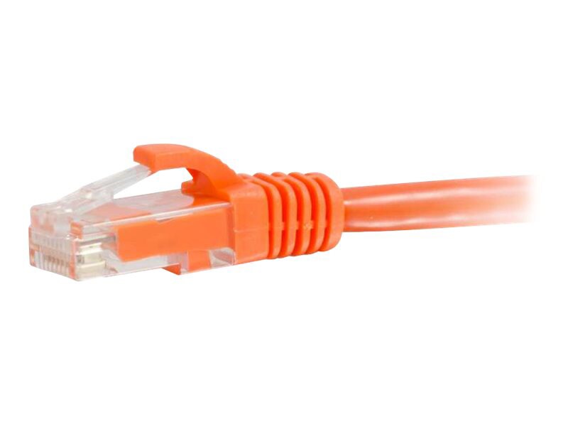 C2G 25ft Cat6 Snagless Unshielded (UTP) Ethernet Cable - Cat6 Network Patch Cable - PoE - Orange