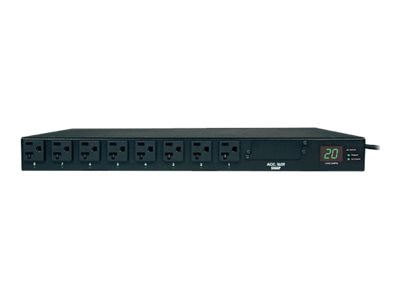 Eaton Tripp Lite Series PDU Metered ATS 120V 20A 5-15/20R 16 Outlet L5-20P Horizontal 1U - horizontal rackmount - power