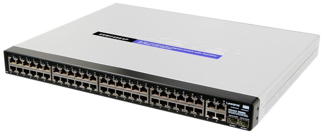 Cisco SRW248G4P 48-port 10/100 + 4-port Gigabit Switch - WebView/PoE