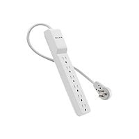 Belkin 6 Outlet Home/Office Surge Protector - Rotating Plug - 8ft - White