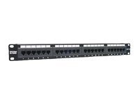 TRENDnet 24-Port Cat6A Shielded 1U Patch Panel, 19" 1U Rackmount Housing, Compatible With Cat5e, Cat6, And Cat6A