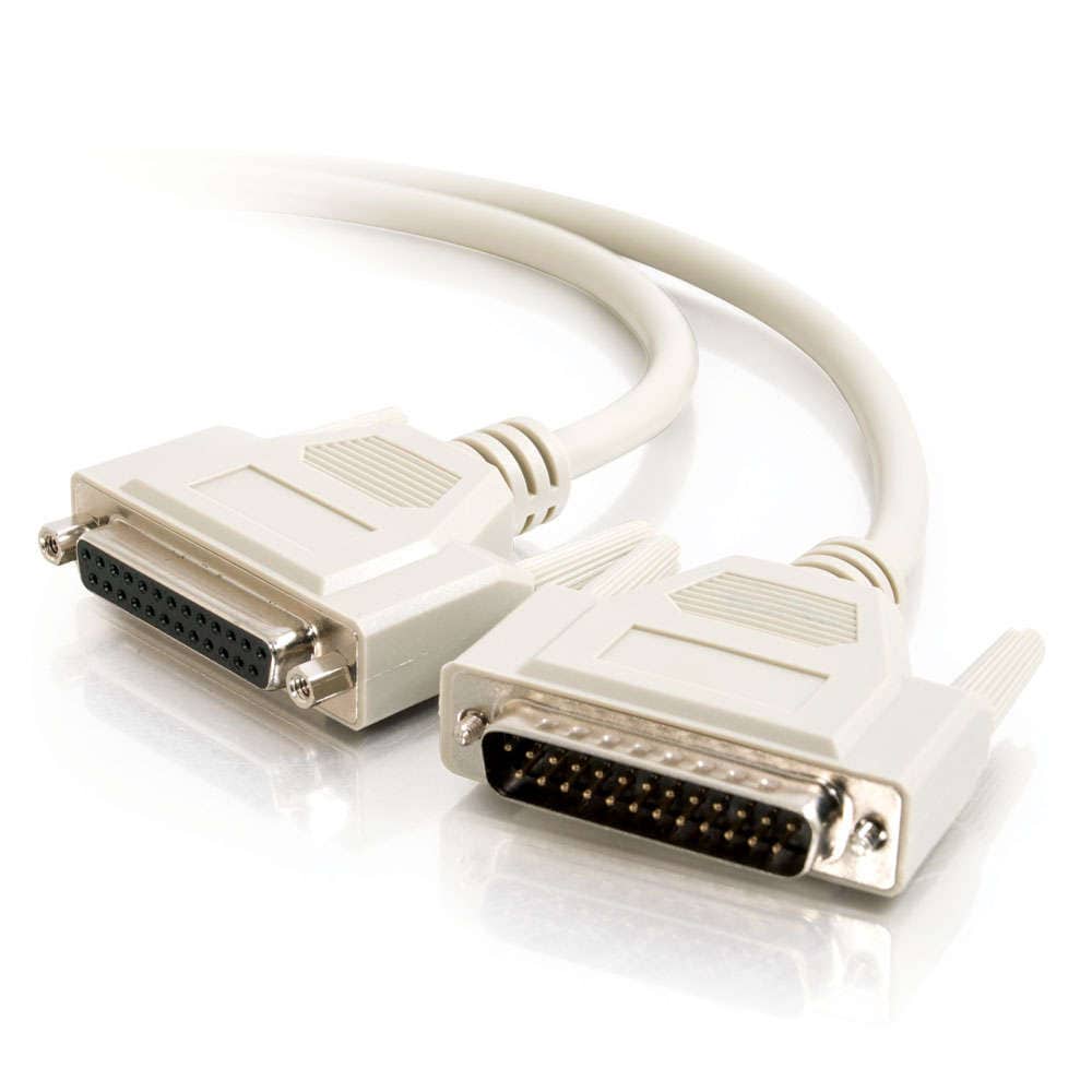 C2G 25ft Serial Extension Cable - DB25 to DB25 Serial RS232 Extension Cable