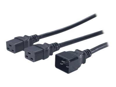APC - power splitter - IEC 60320 C19 to IEC 60320 C20 - 6 ft