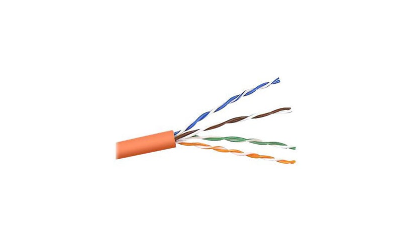 Belkin Cat5e/Cat5 1000ft Orange Stranded Bulk Cable, PVC, 4PR, 24 AWG, 1000'