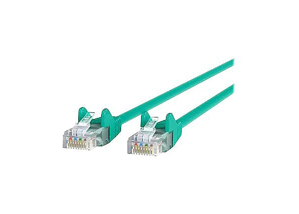 Belkin Cat6 3ft Green Ethernet Patch Cable, UTP, 24 AWG, Snagless, Molded, RJ45, M/M, 3'