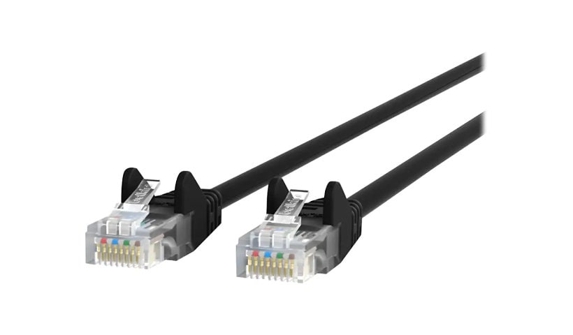 Belkin Cat6 14ft Black Ethernet Patch Cable, UTP, 24 AWG, Snagless, Molded, RJ45, M/M, 14'