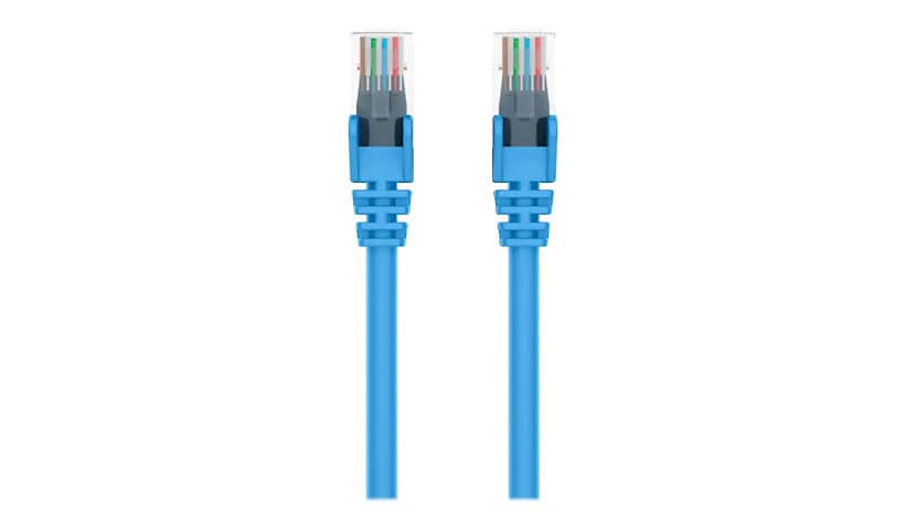 Belkin Cat6 25ft Blue Ethernet Patch Cable, UTP, 24 AWG, Snagless, Molded, RJ45, M/M, 25'