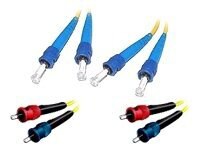C2G 2m ST-ST 9/125 Duplex Single Mode OS2 Fiber Cable - Yellow - 6ft - patch cable - 2 m - yellow