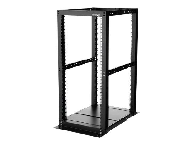 StarTech.com 25U Adjustable Depth 4 Post Open Frame Server Rack Cabinet