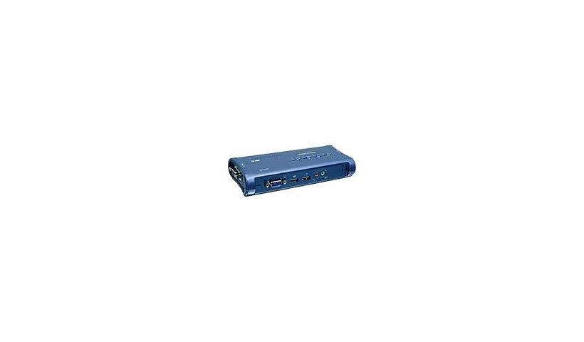 TRENDnet TK 409K - commutateur écran-clavier-souris/audio/USB - 4 ports