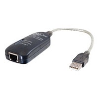C2G 7.5in USB to Ethernet Adapter - USB 2.0 to Network Ethernet - M/F