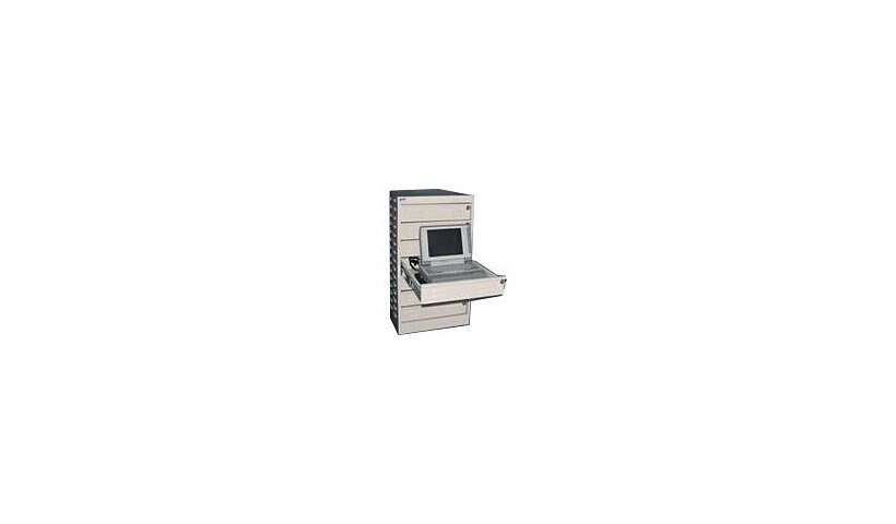 Plug-in 1629-L Compact Dock & Lock Laptop Security Cabinet