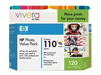 HP Custom 110 Series 120-Sheet Photo Value Pack