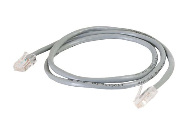 C2G Cat5e Non-Booted Unshielded (UTP) Network Crossover Patch Cable - crossover cable - 10 ft - gray