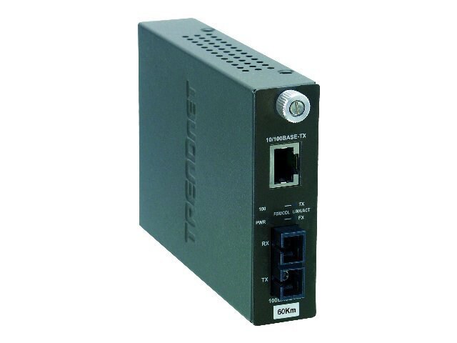 TRENDnet TFC-110 S60 - fiber media converter - 10Mb LAN, 100Mb LAN