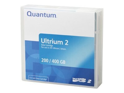 Quantum data cartridge - LTO Ultrium 2 - pre-labeled