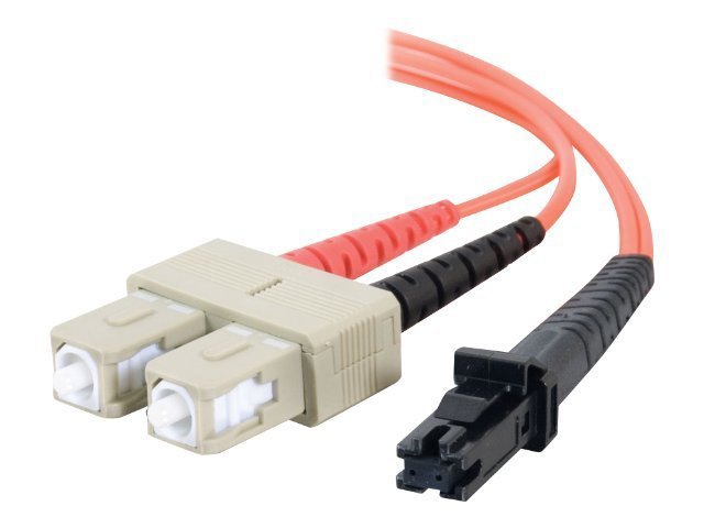 C2G 3m MTRJ-SC 62.5/125 OM1 Duplex Multimode Fiber Cable - Orange