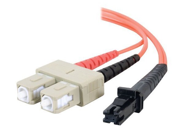 C2G 3m MTRJ-SC 62.5/125 OM1 Duplex Multimode Fiber Cable - Orange