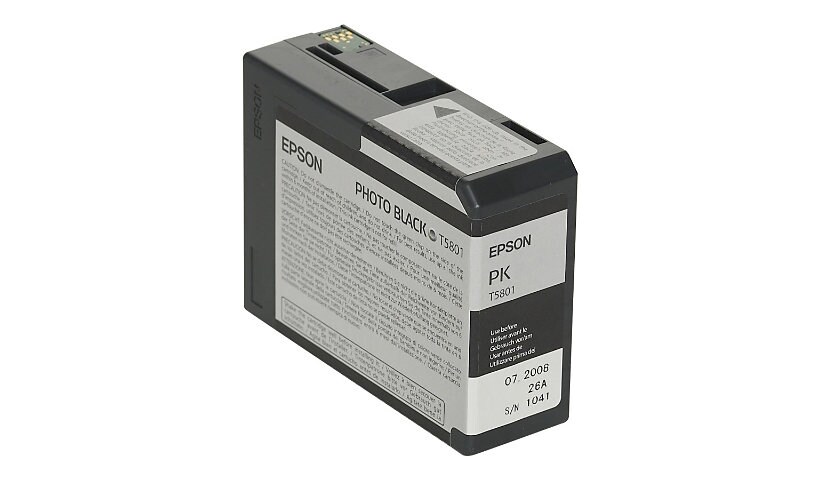 Epson T5801 - photo noire - original - cartouche d'encre