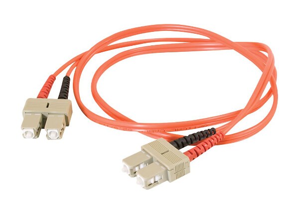 C2G 2m SC-SC 62.5/125 Duplex Multimode OM1 Fiber Cable - Orange - 6ft - patch cable - 2 m - orange