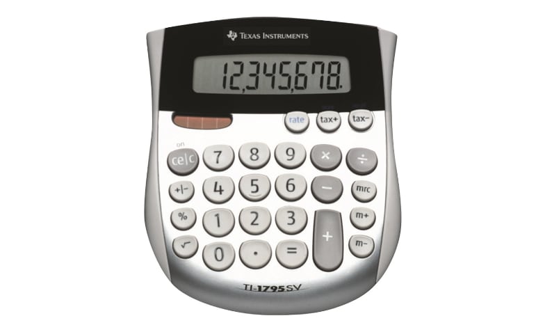 Details about   Vintage Texas Instruments TI-1795SV Desktop Solar Calculator-Works Great 