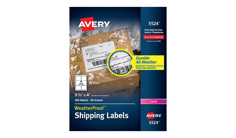 Avery Weather Proof Mailing Labels