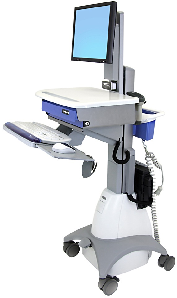 Ergotron StyleView LCD Cart with Autolock Drawer, Medical & Healthcare