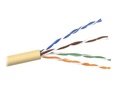 Belkin Cat5/Cat5e Bulk Cable, 1000ft, Yellow, Stranded, PVC, UTP, 1000'