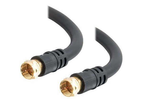 C2G Value Series 100ft Value Series F-Type RG6 Coaxial Video Cable - RF cable - 100 ft