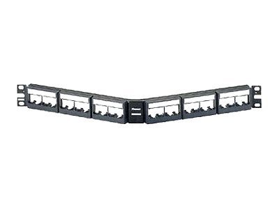Panduit MINI-COM Modular Faceplate Patch Panels - patch panel - 1U - 19"