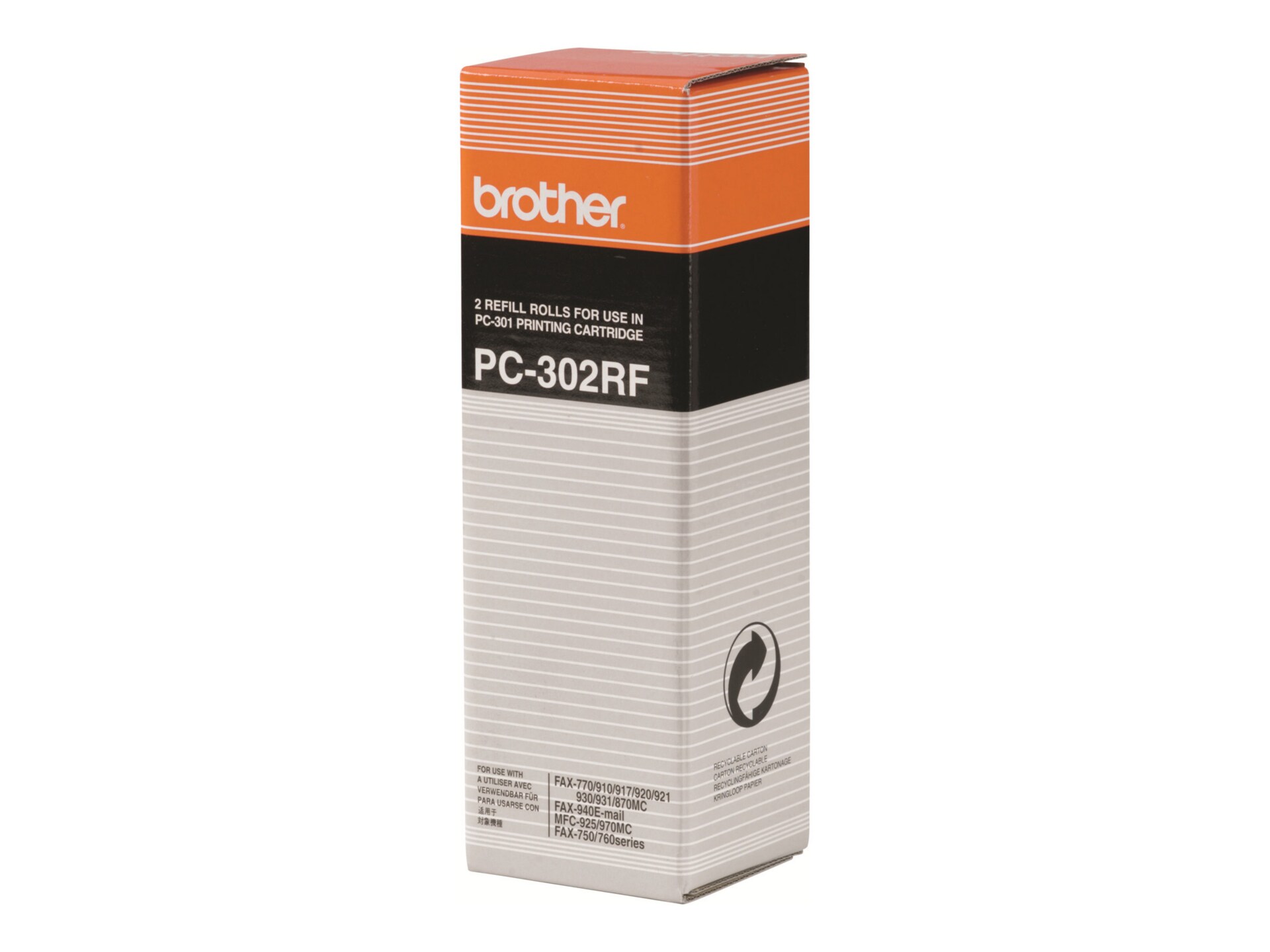 Brother Refill Ribbon Rolls for PC302 (2 pack)