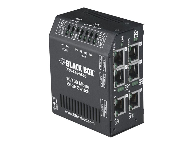 Black Box Heavy-Duty Edge Switch Hardened - switch - 6 ports