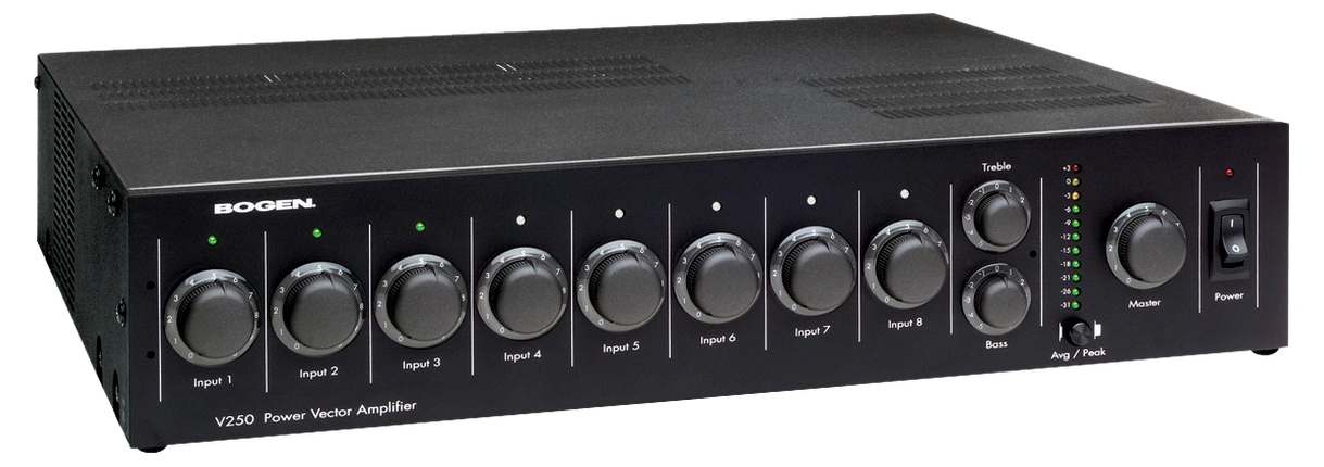 Bogen Power Vector V35 Amplifier - 35W Output - 4 Inputs - Rack Mountable