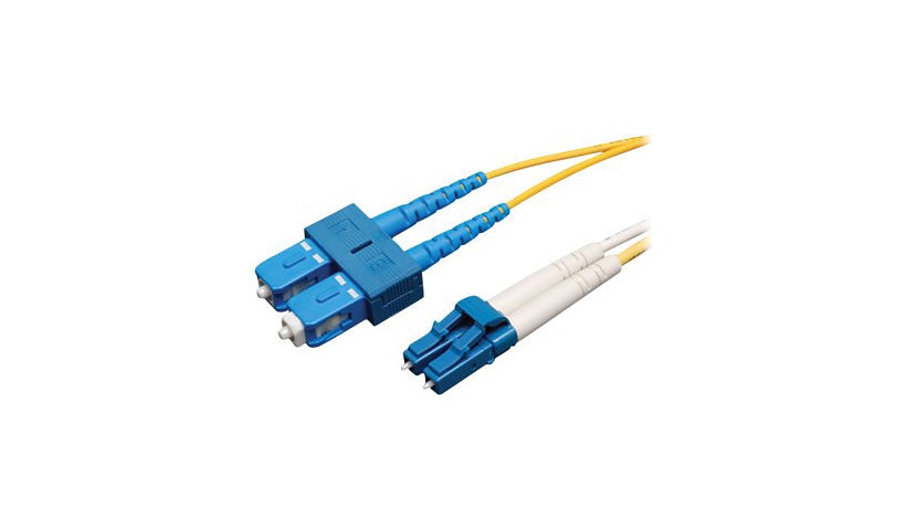 Eaton Tripp Lite Series Duplex Singlemode 9/125 Fiber Patch Cable (LC/SC), 5M (16 ft.) - cordon de raccordement - 5 m - jaune