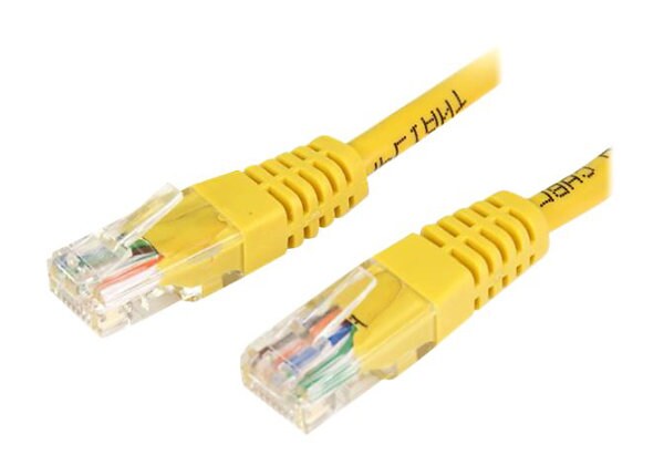 StarTech.com Molded Cat5e Crossover UTP Patch Cable - crossover cable - 2.1 m - yellow