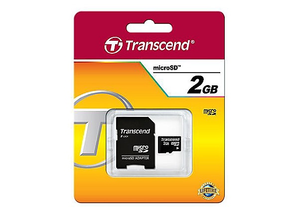 Thumbnail 5 of 5 for Transcend - flash memory card - 2 GB - microSD