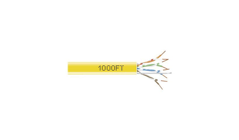 Black Box GigaBase 350 - bulk cable - TAA Compliant - 1000 ft - yellow