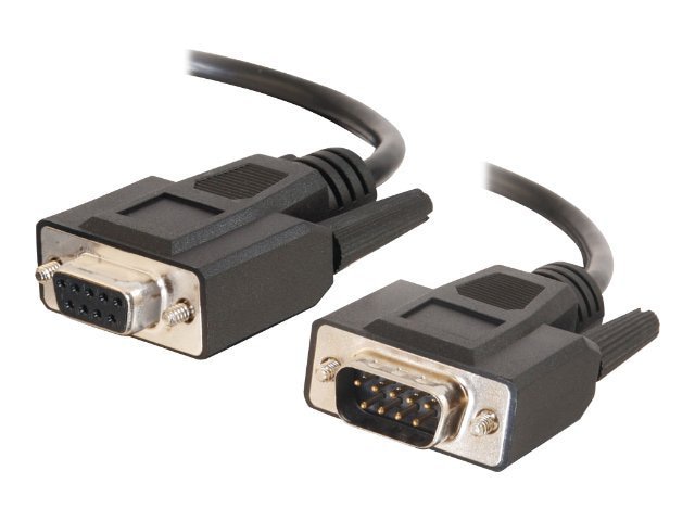 C2G 6ft RS232 DB9 Straight Through Serial Extension Cable - M/F