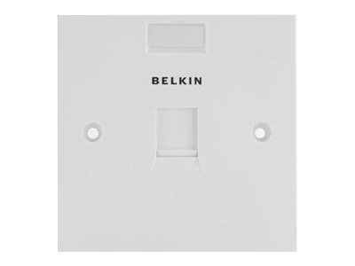 Belkin 1 PORT FACEPLATE WHITE * SINGLE GANG