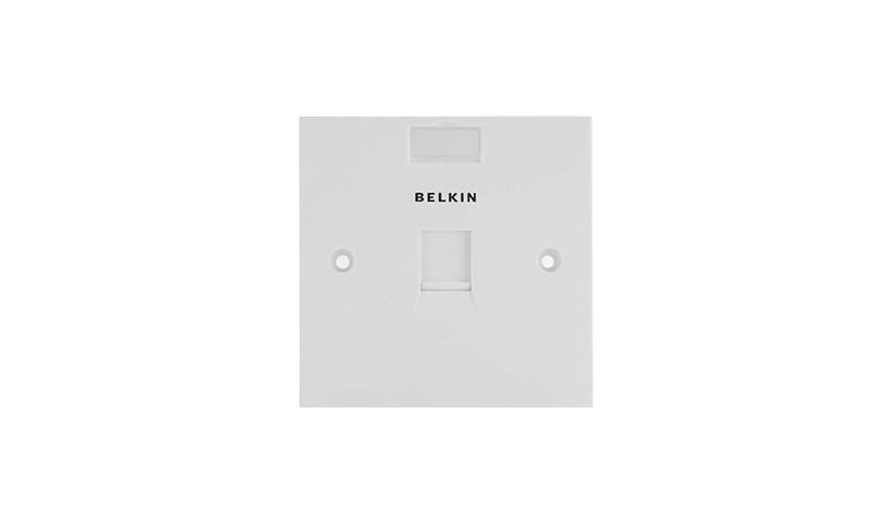 Belkin 1 PORT FACEPLATE WHITE * SINGLE GANG